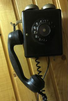 Телефон антикварный Weidmann. Бакелит. Швейцария