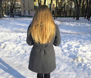 Кашемировое пальто с мехом песца