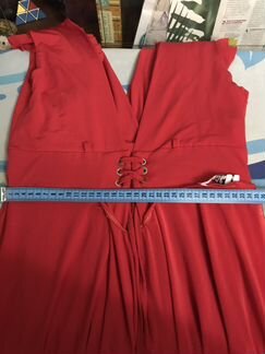 Красное вечернее платье