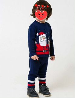 Новогодний вязаный комплект Crockid