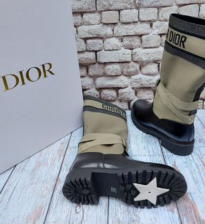 Кожаные ботинки dior на натуральном меху (36-40)