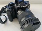 Фотоаппарат зеркальный Canon1000D + SigmaAF 17-70