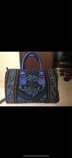 Сумка с этементами кожи питона