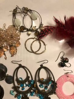 Серьги/серёжки и кулон