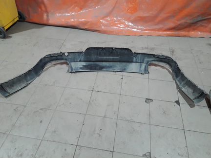 Юбка заднего бампера Porsche Panamera