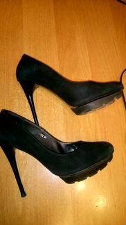 Туфли натуральная замша шпилька