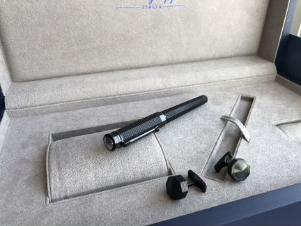 Набор Montegrappa запонки + ручка роллер
