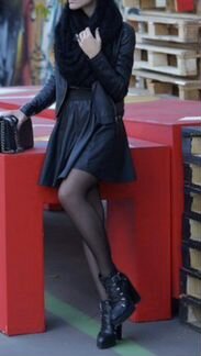 Кожаная юбка