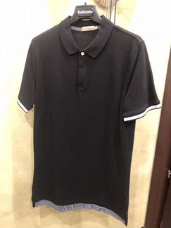 Поло Calvin Klein Jeans чёрное S