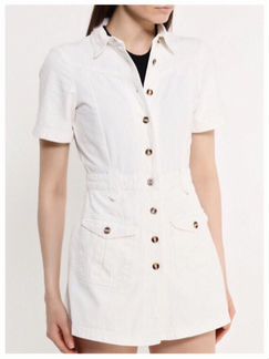 Комбинезон джинсовый белый Lost Ink