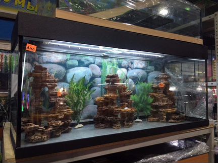 240л прямоугольный акв 120x40x56. Бесплат доставка