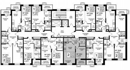 2-к квартира, 38.7 м², 11/17 эт.