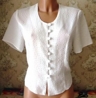 Блузка рубашка белая 44-46