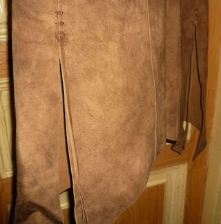 Замшевое пальто