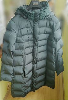 Пальто женское зимнее зеленое Steinberg 56р