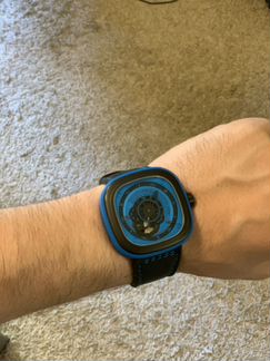 Sevenfriday New industrial Essence Blue Steel PVD