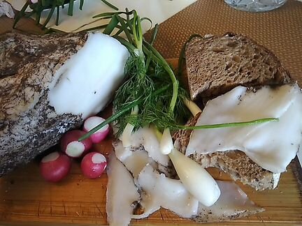 Сало домашнее, солёное