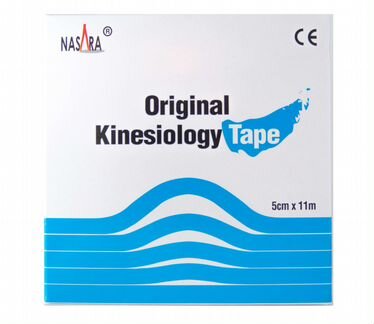 Кинезио тейп Nasara 5см*11м голубой (Ю.Корея)