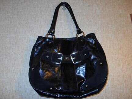 Черная кожаная сумка Domani