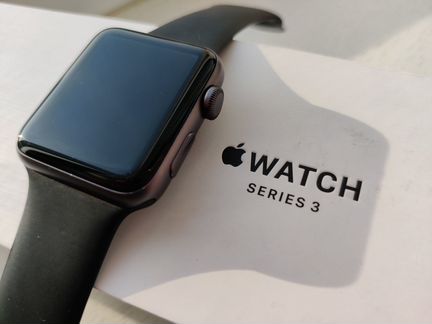 Apple Watch 3 42mm, чёрные