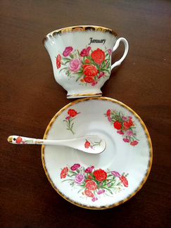 Чайное трио Porcelain of England Royal Crown