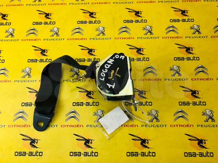Ремень безопасности задний левый renault-logan бу