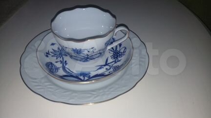 Чайно-кофейный сервиз трио гдр Kahla новый