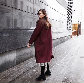 Пальто шерстяное