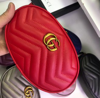 Сумка на пояс Гуччи Belt GG Marmont Gucci Сумка По