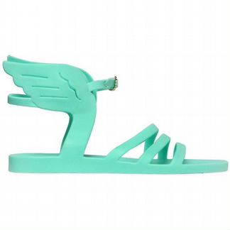Мятные сандалии с крыльями Ancient Greek Sandals