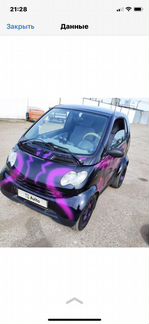 Smart Fortwo 0.6 AMT, 2002, 193 000 км
