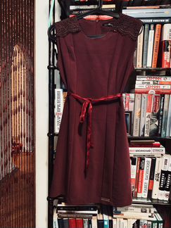 Платье бордовое elisabetta franchi celyn B