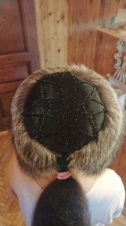 Шапка из лисы чернобурки