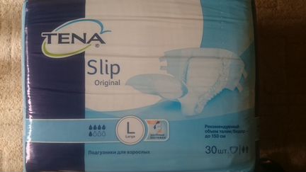 Памперсы для взрослых tena Slip Original L 30 шт/у