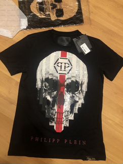 Philipp Plein Футболка оригинал череп стразы