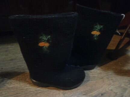 Валенки на резиновой подошве