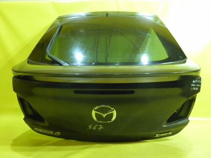 Крышка багажника Черная 16W Спорт Мазда 6 GH Хэтч