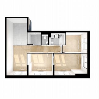 3-к квартира, 80.6 м², 25/32 эт.