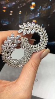 Серьги Chopard. Кольцо Tiffany. Серебро