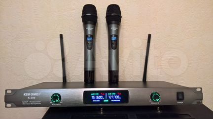 Радиосистема с двумя микрофонами Keromei K600 UHF