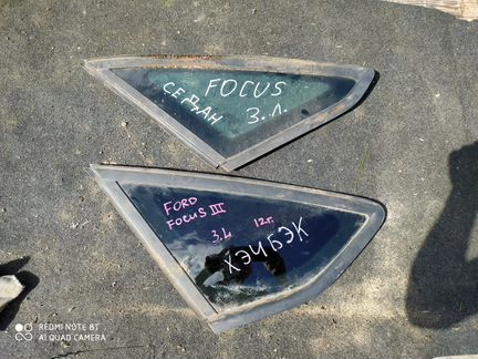 Стекло задн.лев.боковое, Ford Focus III, 2012