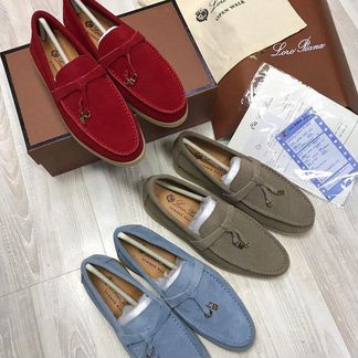 Мокасины Loro Piana Summer Charms Walk замша