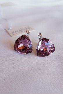 Серьги с кристаллами Swarovski