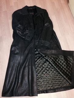 Кожаный плащ 3хl/48EUR