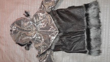 Продам дубленку для девочки р.110-116