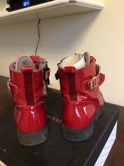 Ботинки зимние лаковые детские Monnalisa
