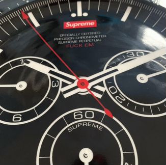 Supreme Watch Plate Black (Тарелка «Часы»)