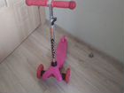 Самокат детский трехколесный светящиеся колеса объявление продам