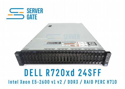Сервер dell R720xd 24SFF 2 x E5-2695v2 384 GB