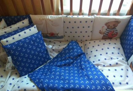 Бортики-подушки в кроватку